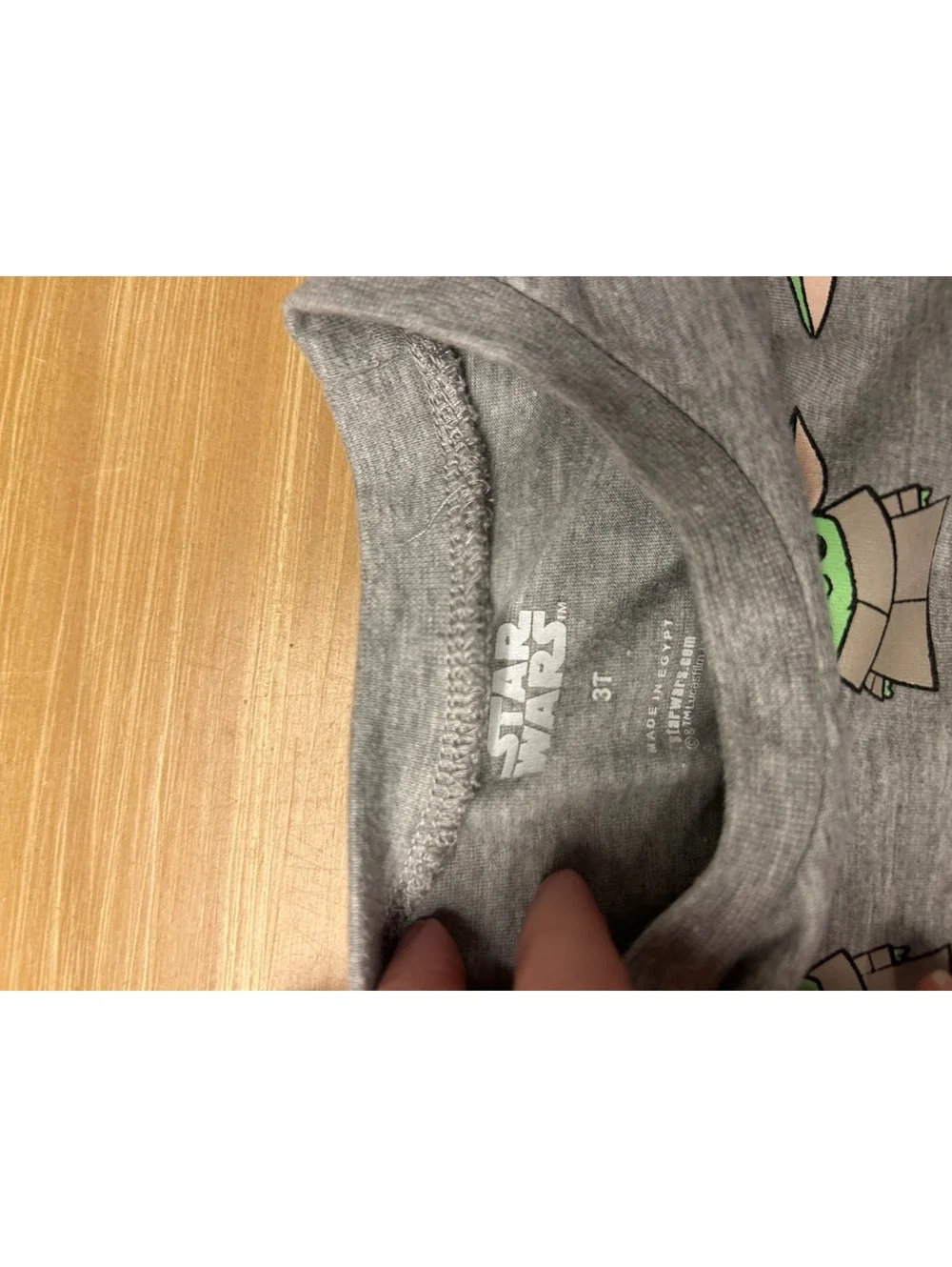 Star Wars Baby Yoda Gray T-Shirt 3T